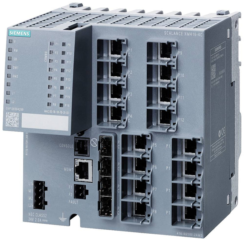 Siemens SCALANCE Managed Switch – 16 Ports, Modular für Flexibilität