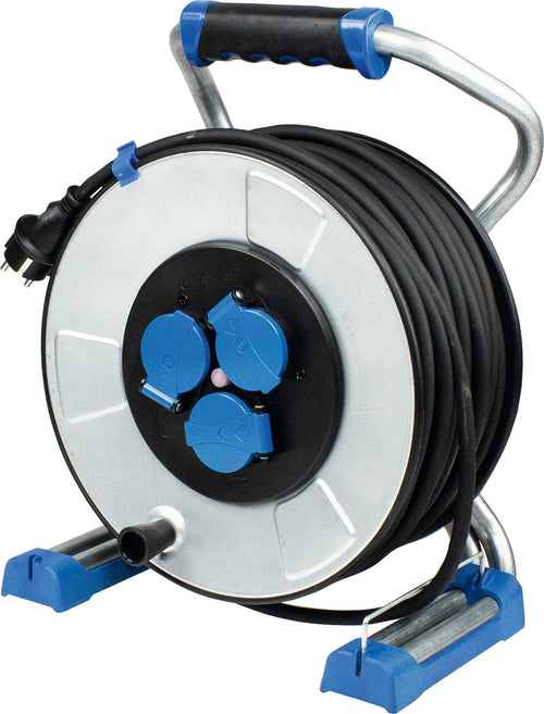As-Schwabe Kabeltrommel – 50 m, Schutzkontakt-Stecker