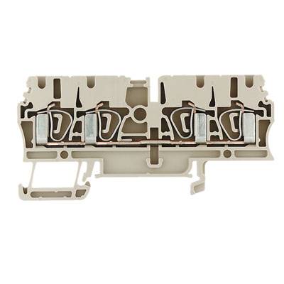 Weidmüller Reihenklemme – 4-polig, 2,5 mm², orange