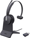 Yealink DECT Headset – Geräuschunterdrückung, kabellos mit Ladestation