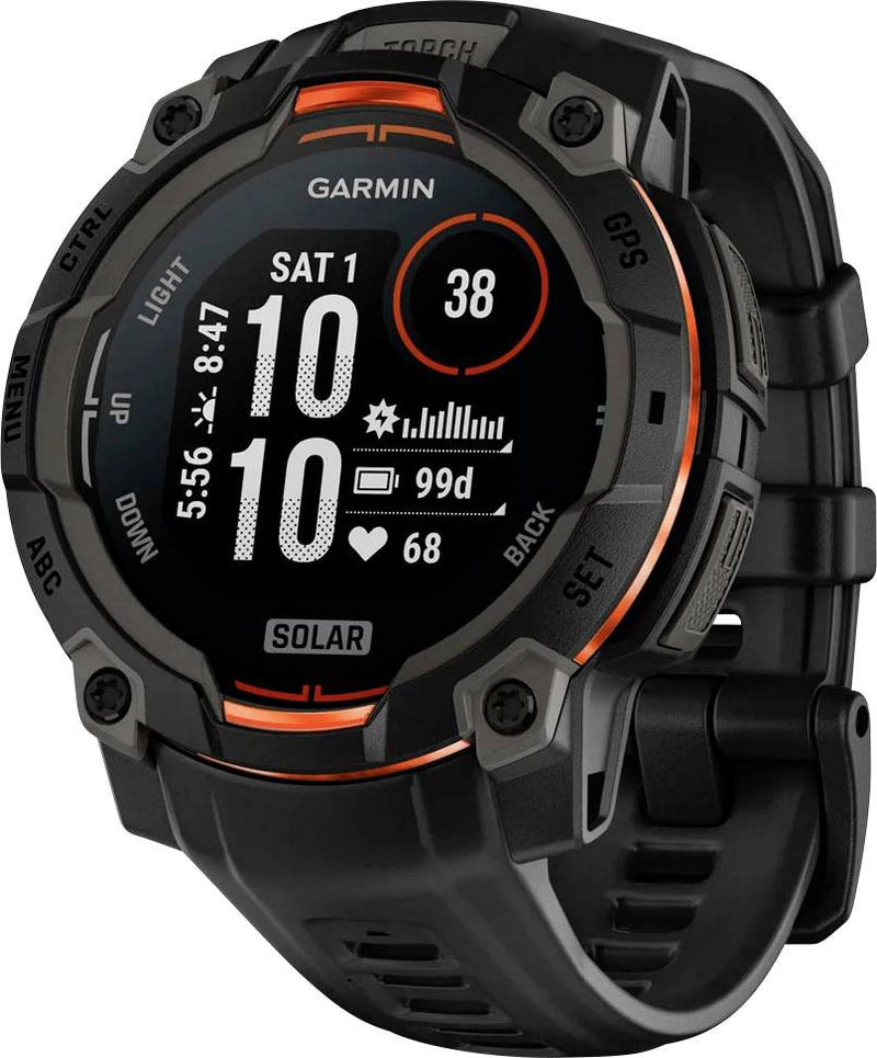 Garmin Instinct 3 Solar Smartwatch – Solarenergie, robustes Design