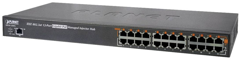 Planet Technology 12-Port Gigabit PoE+ Injector – Strom für Netzwerkgeräte