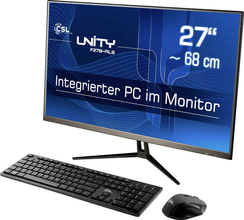 CSL Computer All-in-One PC – 27" Display, 8 GB RAM, 256 GB SSD