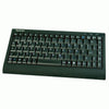 KeySonic Kompakte Tastatur – USB & PS/2, Blaue LEDs