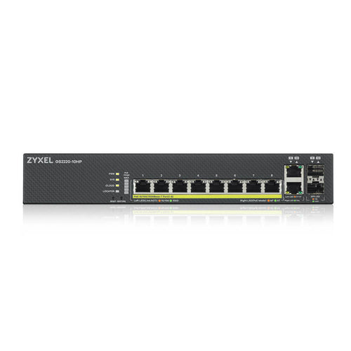 ZYXEL Netzwerk-Switch – 10 Ports, PoE+ für einfache Stromversorgung