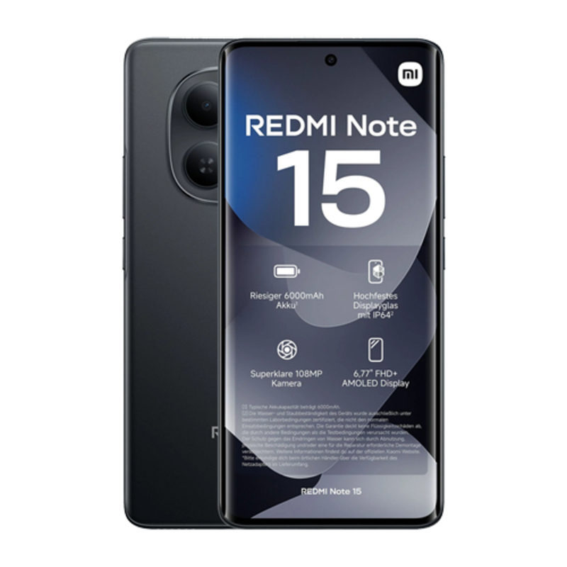 Xiaomi Redmi Note 15 Smartphone – 6,77" OLED-Display, 128 GB Speicher