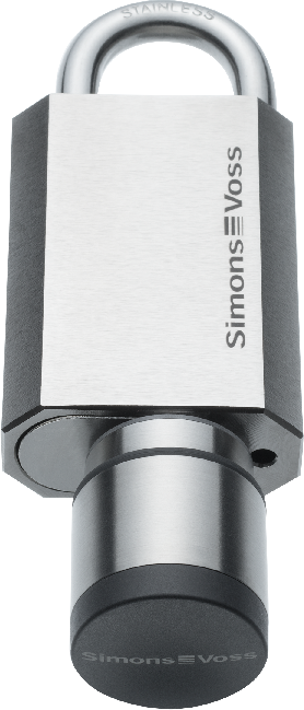 SimonsVoss Digitales Vorhangschloss – Bügel-Ø 8 mm, Bügelhöhe 25 mm, selbstverriegelnd, für Transponder und SmartCards