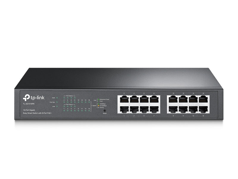 TP-Link 16-Port Netzwerk-Switch – 8x PoE für einfache Stromversorgung