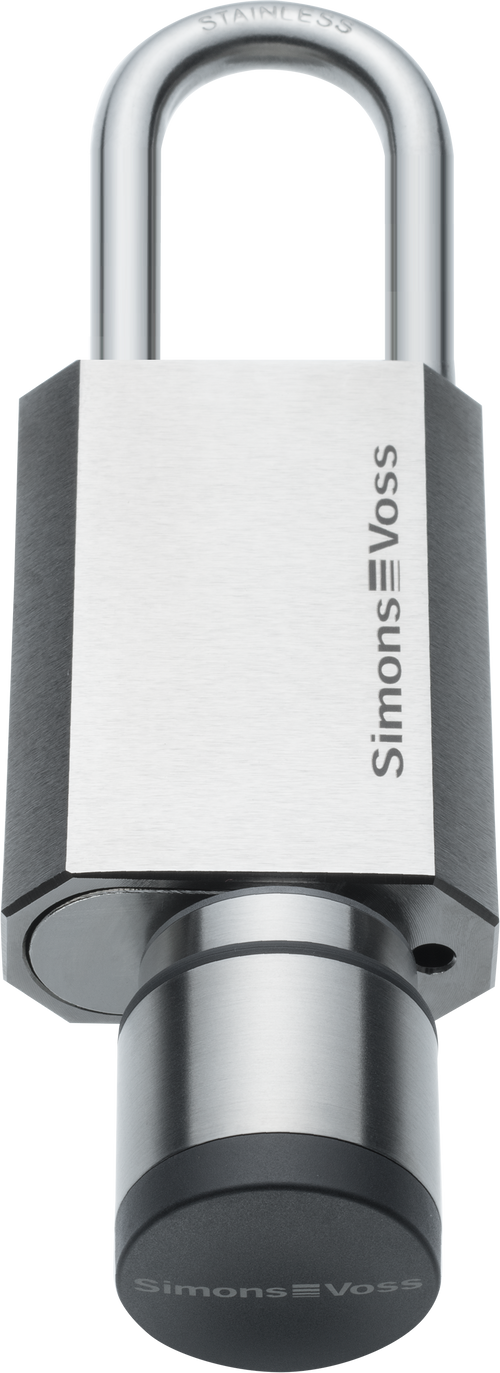 SimonsVoss Digitales Vorhangschloss – Bügel-Ø 8 mm, Bügelhöhe 60 mm, selbstverriegelnd, für Transponder und SmartCards