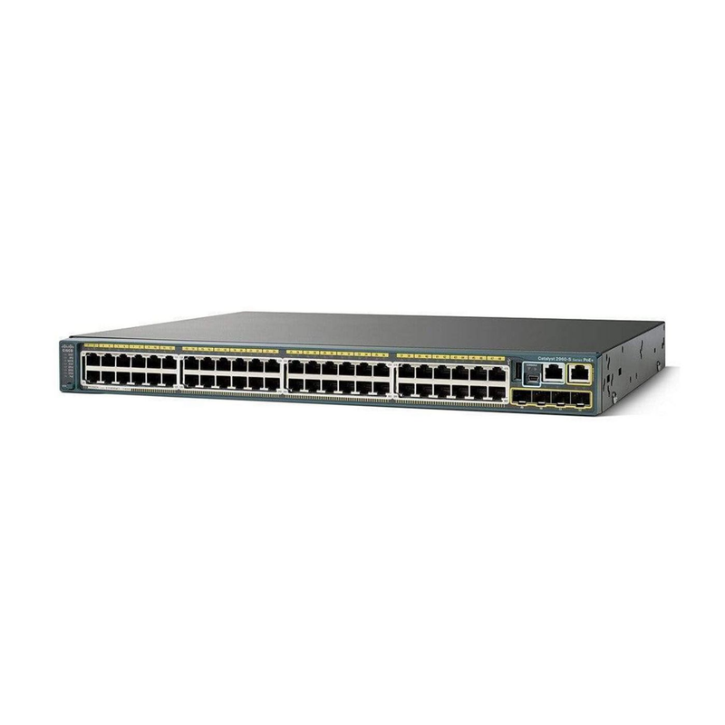 Cisco Netzwerk-Switch – 48 Anschlüsse, stapelbar